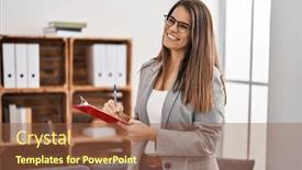  Presentation with confident young hispanic woman - 