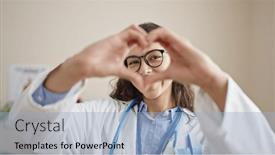  Presentation with heart hands - 