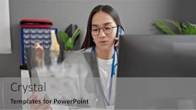  Presentation with xray - Slide set featuring young-beautiful-hispanic-woman-doctor background and a light gray colored foreground