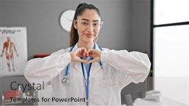  Presentation with hands heart - 