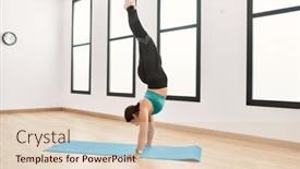  Presentation with beautiful hispanic woman - Presentation theme consisting of young-beautiful-hispanic-woman-doing and a lemonade colored foreground