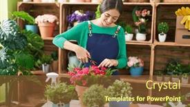  Presentation with flower woman - 