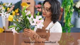  Presentation with flower woman - 