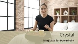  Presentation with healthy breakfast - 