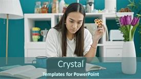  Presentation with writing notes - PPT layouts enhanced with young-beautiful-hispanic-woman-having background and a ocean colored foreground