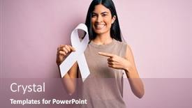  Presentation with beautiful hispanic woman - PPT layouts featuring young-beautiful-hispanic-woman-holding background and a coral colored foreground