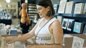  Presentation with beautiful hispanic woman - Presentation featuring young-beautiful-hispanic-woman-looking background and a coral colored foreground