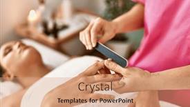  Presentation with beautiful hispanic woman - Theme having young-beautiful-hispanic-woman-lying background and a  colored foreground