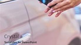  Presentation with beautiful hispanic woman - Slide deck with young-beautiful-hispanic-woman-opening background and a  colored foreground