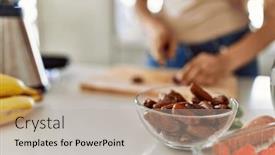  Presentation with beautiful hispanic woman - PPT theme having young-beautiful-hispanic-woman-preparing background and a  colored foreground