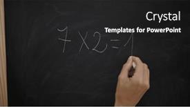  Presentation with beautiful hispanic woman - Slides with young-beautiful-hispanic-woman-preschool background and a dark gray colored foreground