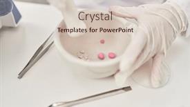  Presentation with crushing - Slide set consisting of young-beautiful-hispanic-woman-scientist background and a lemonade colored foreground