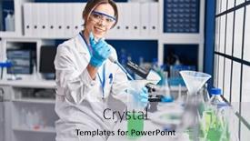  Presentation with test tube laboratory - 