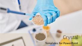  Presentation with sample - Slide set featuring young-beautiful-hispanic-woman-scientist background and a coral colored foreground