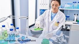  Presentation with test tube laboratory - 