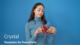  Presentation with weight loss woman showing - PPT layouts enhanced with young-beautiful-hispanic-woman-showing background and a ocean colored foreground