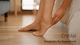  Presentation with beautiful hispanic woman - Slide deck consisting of young-beautiful-hispanic-woman-sitting and a coral colored foreground