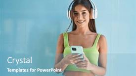  Presentation with blue music - 