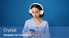  Presentation with blue music - 