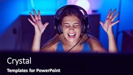  Presentation with beautiful hispanic woman - Presentation design having young-beautiful-hispanic-woman-streamer background and a black colored foreground