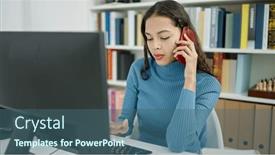  Presentation with beautiful hispanic woman - Presentation theme consisting of young-beautiful-hispanic-woman-student background and a ocean colored foreground