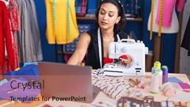  Presentation with beautiful hispanic woman - Presentation consisting of young-beautiful-hispanic-woman-tailor background and a coral colored foreground