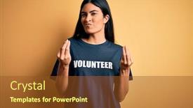  Presentation with moral - Slide deck featuring young-beautiful-hispanic-woman-wearing background and a tawny brown colored foreground