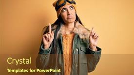  Presentation with winter weather - Audience pleasing slide deck consisting of young-beautiful-hispanic-woman-wearing backdrop and a tawny brown colored foreground