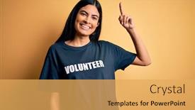  Presentation with beautiful hispanic woman - Slides enhanced with young-beautiful-hispanic-woman-wearing background and a yellow colored foreground