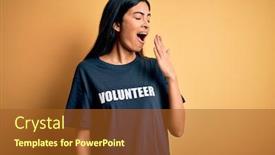  Presentation with moral - Audience pleasing slides consisting of young-beautiful-hispanic-woman-wearing backdrop and a tawny brown colored foreground