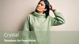  Presentation with beautiful hispanic woman - Amazing PPT layouts having young-beautiful-hispanic-woman-wearing backdrop and a seafoam green colored foreground