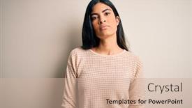  Presentation with pink simple - Colorful PPT layouts enhanced with young-beautiful-hispanic-woman-wearing backdrop and a soft green colored foreground