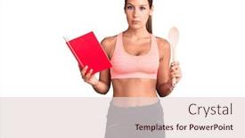  Presentation with recipe book - PPT theme enhanced with young-beautiful-hispanic-woman-wearing background and a lemonade colored foreground