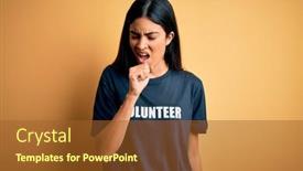  Presentation with moral - Colorful slides enhanced with young-beautiful-hispanic-woman-wearing backdrop and a tawny brown colored foreground