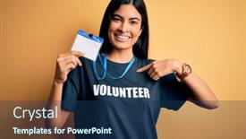  Presentation with face identification - Beautiful theme featuring young-beautiful-hispanic-woman-wearing backdrop and a ocean colored foreground