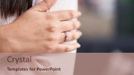  Presentation with engagement - Presentation design featuring young-beautiful-hispanic-woman-wearing background and a  colored foreground