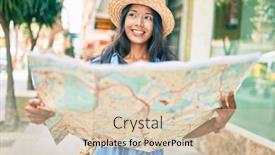  Presentation with indian woman - PPT layouts having young-beautiful-indian-woman-smiling background and a lemonade colored foreground