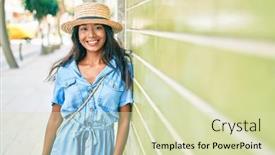  Presentation with indian woman - Amazing slide set having young-beautiful-indian-woman-wearing backdrop and a soft green colored foreground