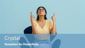  Presentation with indian woman - Presentation theme featuring young-beautiful-indian-woman background and a teal colored foreground