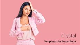  Presentation with flu virus - Cool new PPT theme with young-beautiful-latin-girl-wearing backdrop and a lemonade colored foreground