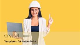  Presentation with architect - Theme featuring young-beautiful-latin-girl-wearing background and a blonde colored foreground