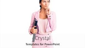  Presentation with binder - Presentation design having young-beautiful-latin-girl-wearing background and a white colored foreground