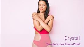  Presentation with confident love - Slide deck enhanced with young-beautiful-latin-girl-wearing background and a sky blue colored foreground