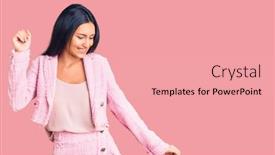  Presentation with latin music - Presentation design enhanced with young-beautiful-latin-girl-wearing background and a lemonade colored foreground