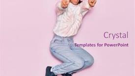  Presentation with latin music - PPT layouts having young-beautiful-latin-woman-listening background and a lemonade colored foreground