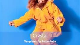  Presentation with fisher - Colorful slide deck enhanced with young-beautiful-latin-woman-wearing backdrop and a teal colored foreground