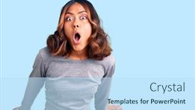  Presentation with race - PPT layouts featuring young-beautiful-mixed-race-woman background and a sky blue colored foreground