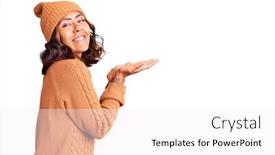  Presentation with space race - Amazing slide set having young-beautiful-mixed-race-woman backdrop and a white colored foreground