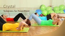  Presentation with peoples - Slide set consisting of young-beautiful-peoples-engaged background and a soft green colored foreground