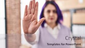  Presentation with ecommerce - Presentation design enhanced with young-beautiful-plus-size-woman background and a light gray colored foreground